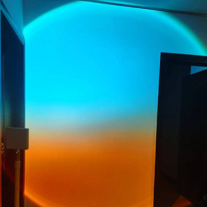 Mood-Enhancing LED Halo Projector Floor Lamp