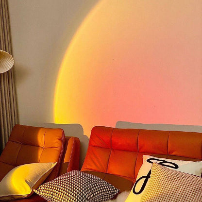 Mood-Enhancing LED Halo Projector Floor Lamp