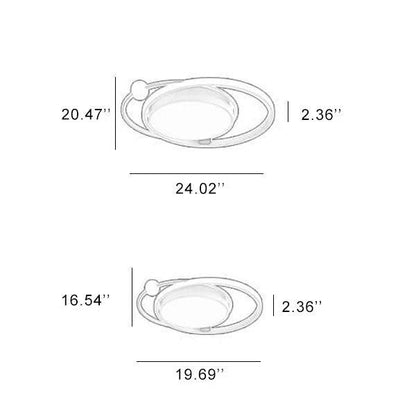 Sleek LED Flush Mount Ceiling Light with Minimalist Design