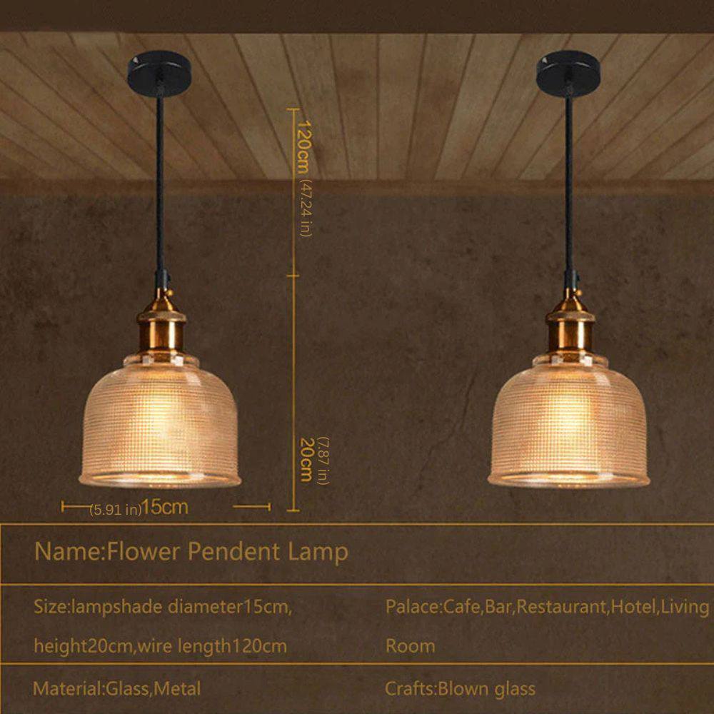 Vintage Elegance Pendant Light with Adjustable Height