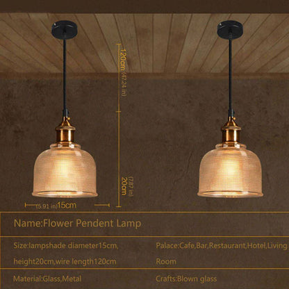 Vintage Elegance Pendant Light with Adjustable Height