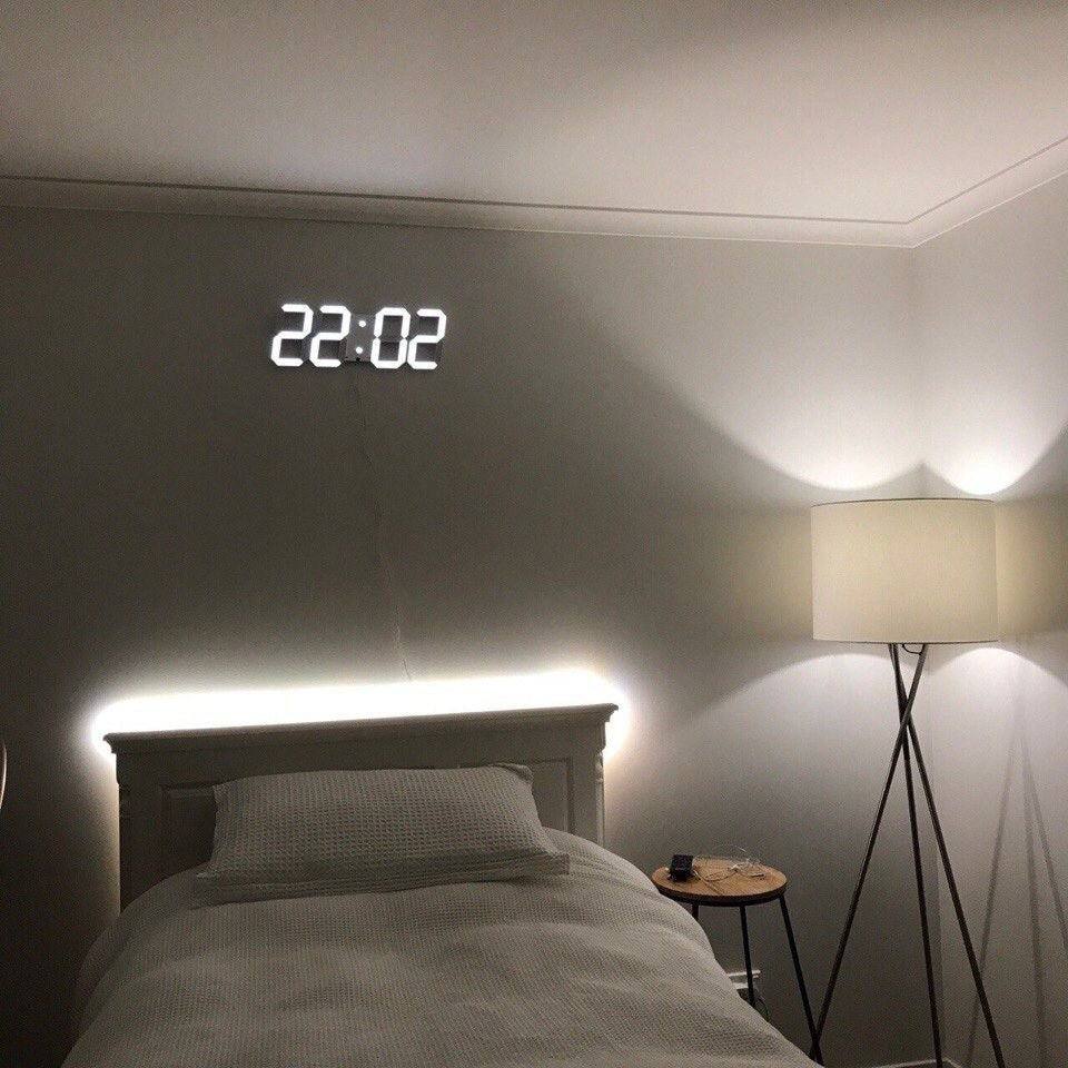 Stylish 3D Digital Clock with Adjustable Glow