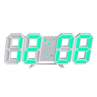 Stylish 3D Digital Clock with Adjustable Glow