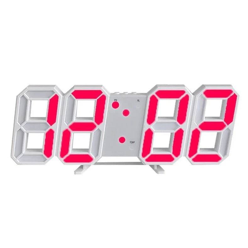 Stylish 3D Digital Clock with Adjustable Glow