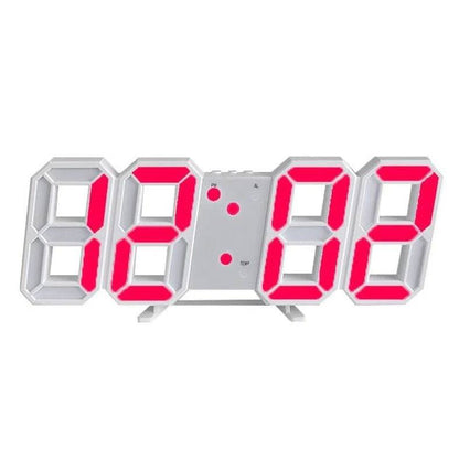 Stylish 3D Digital Clock with Adjustable Glow