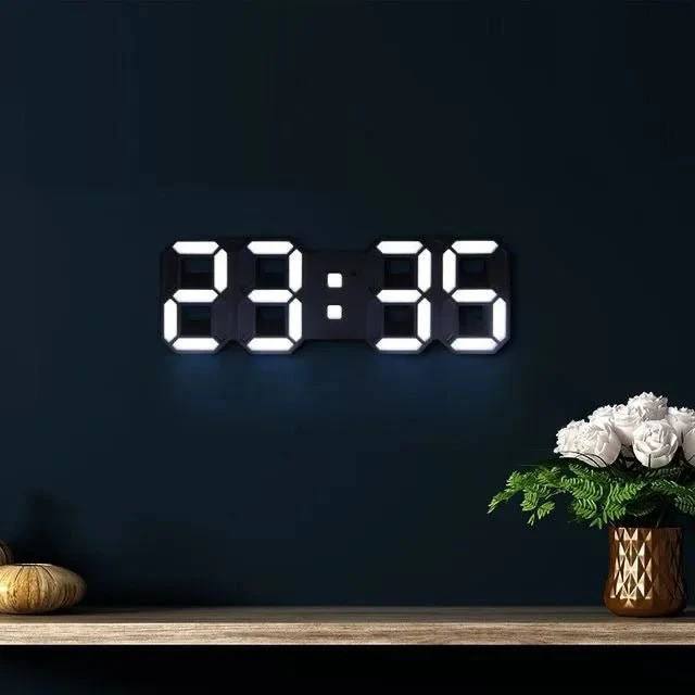 Stylish 3D Digital Clock with Adjustable Glow