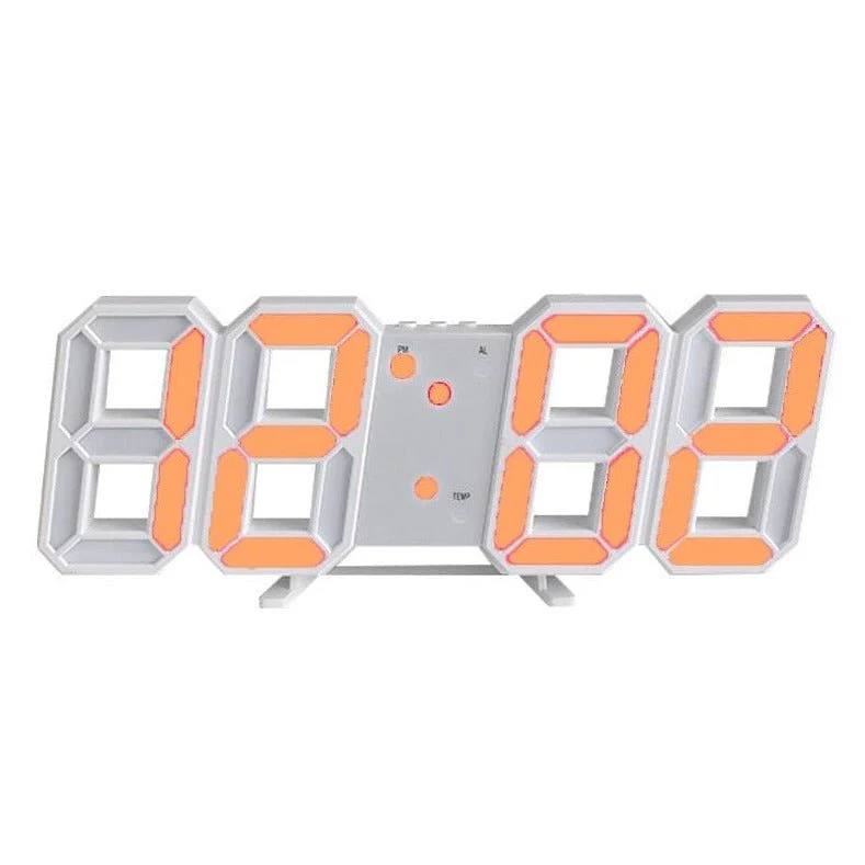 Stylish 3D Digital Clock with Adjustable Glow