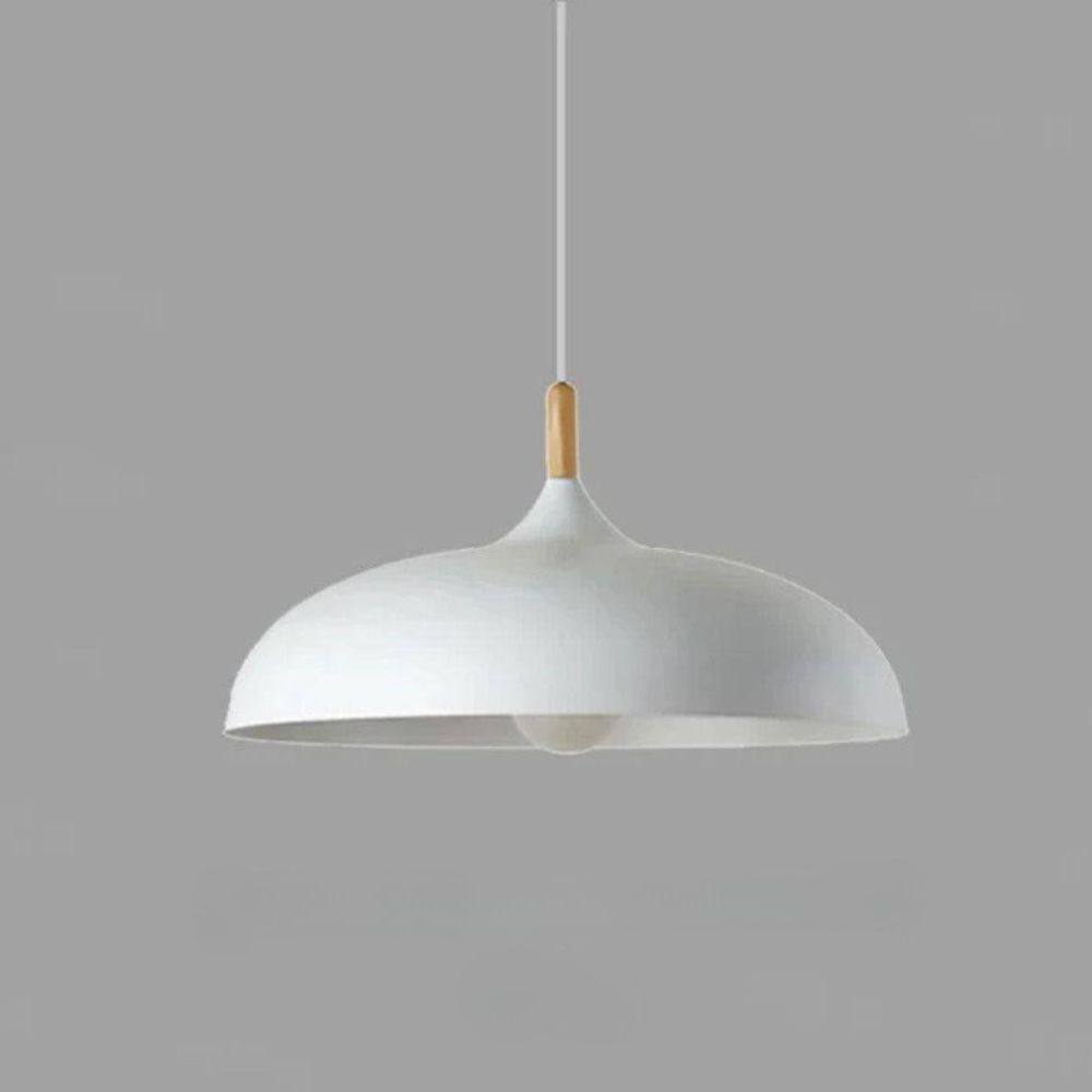 Scandi Glow Oak Pendant Light with Energy-Saving LED