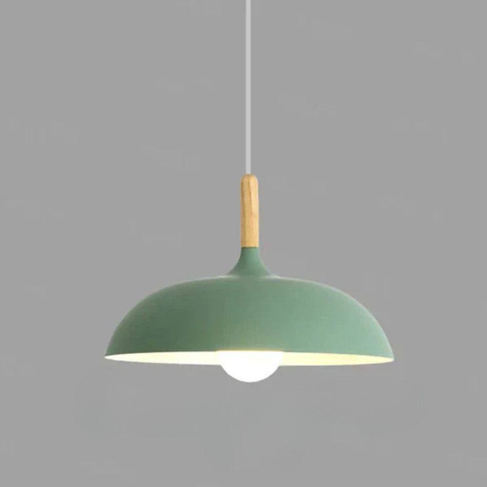 Scandi Glow Oak Pendant Light with Energy-Saving LED