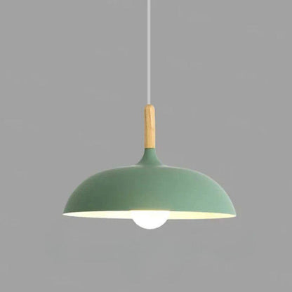 Scandi Glow Oak Pendant Light with Energy-Saving LED
