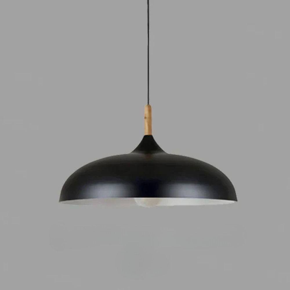 Scandi Glow Oak Pendant Light with Energy-Saving LED