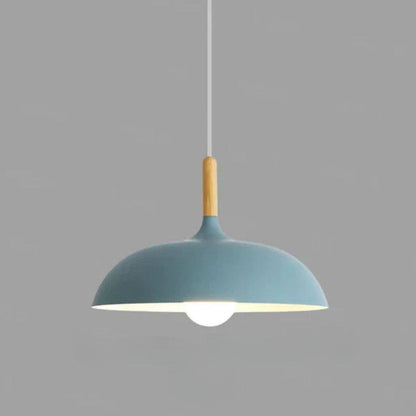 Scandi Glow Oak Pendant Light with Energy-Saving LED