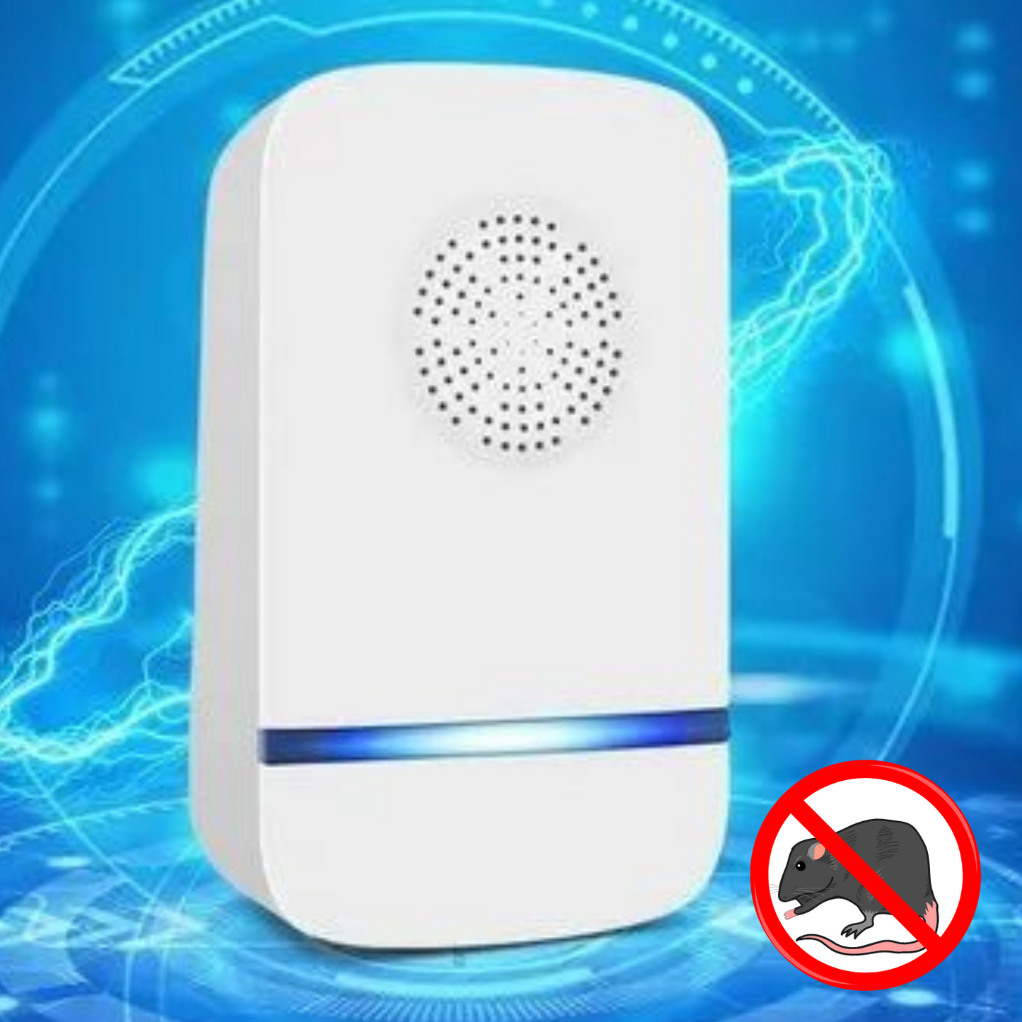 Indoor Ultrasonic Rodent and Insect Repeller 6-Pack for Mice, Rats, Roaches, Mosquitoes