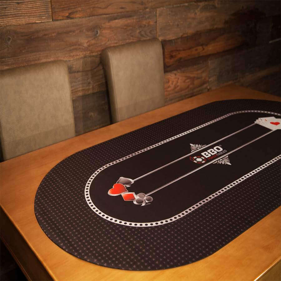 Travel-Friendly Poker Game Mat for Ultimate Fun