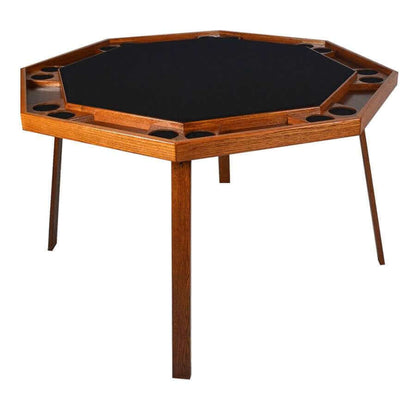 Premium Oak Folding Poker Table for Ultimate Game Nights