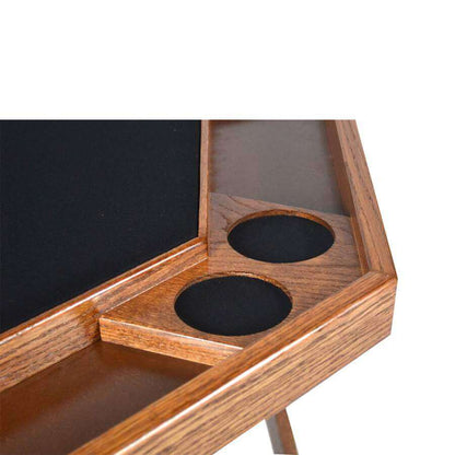 Premium Oak Folding Poker Table for Ultimate Game Nights