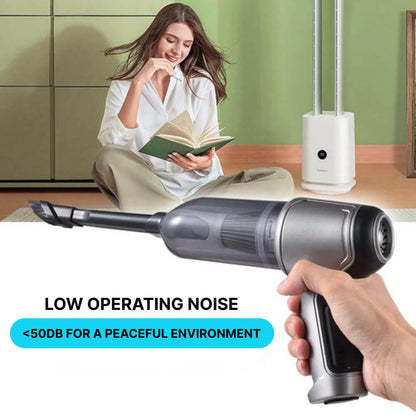 Portable Wireless Vacuum with Powerful Suction and Attachment Tool