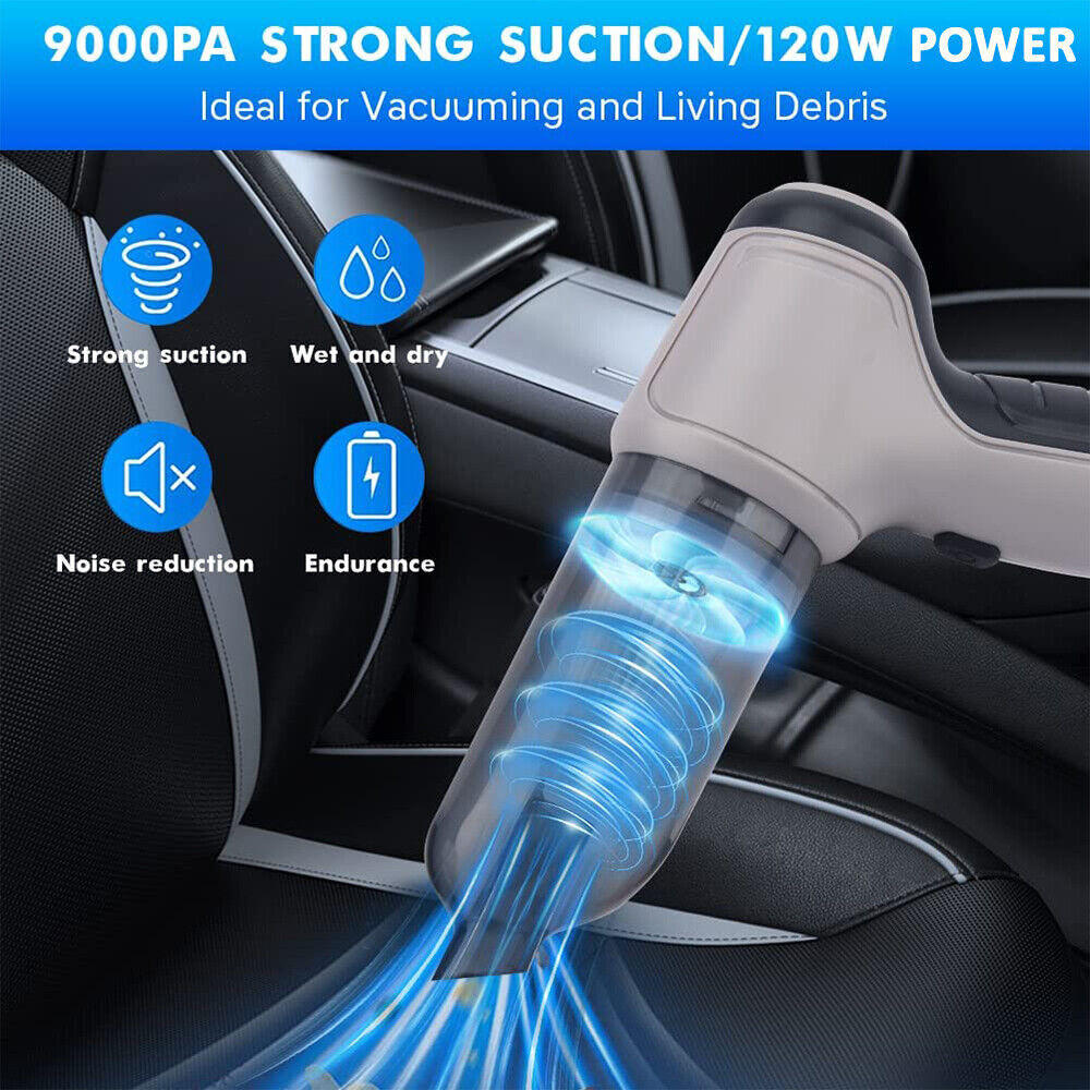 Portable Wireless Vacuum with Powerful Suction and Attachment Tool