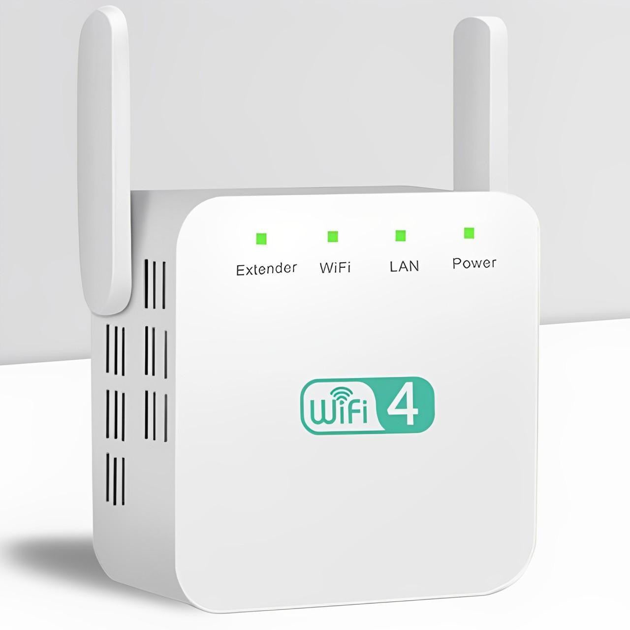 Home Signal Booster with Long-Range Antenna and Multi-User Capability