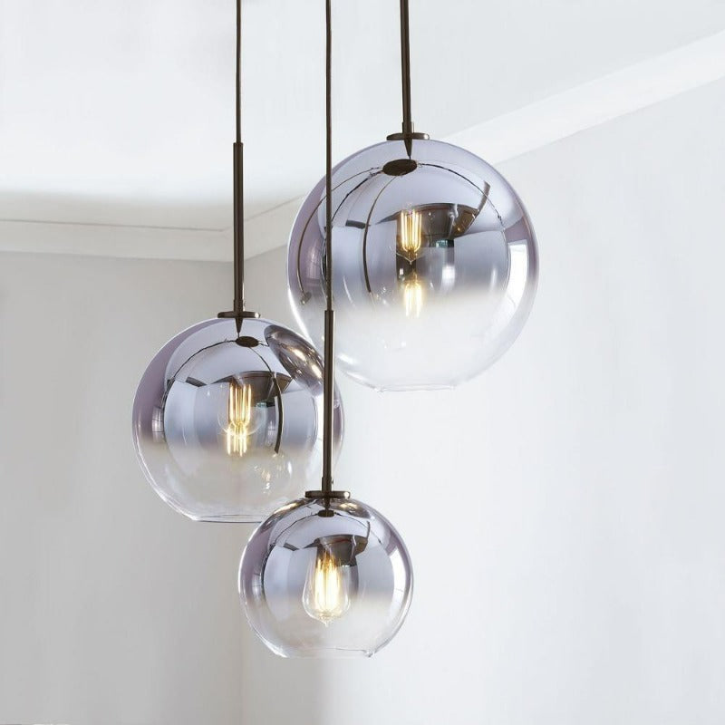 Sleek Sphere Hanging Light with Luxurious Brass Finish
