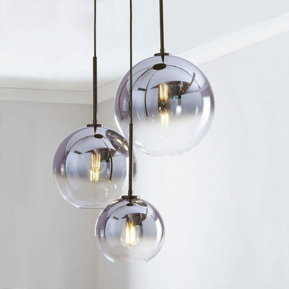 Sleek Sphere Hanging Light with Luxurious Brass Finish