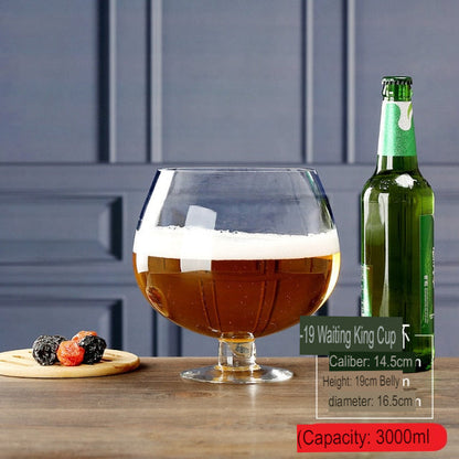 Extra-Large Entertainment Glass with Fun Design and Easy Pour