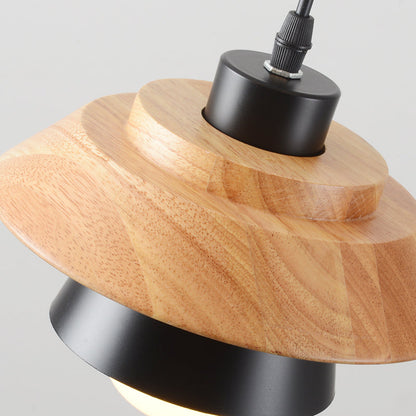 Natural Wood Hanging Light for Modern Interiors
