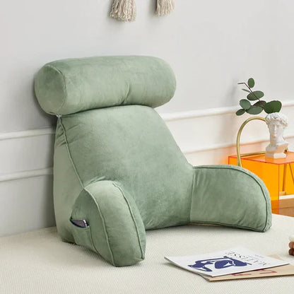Cozy Reading Pillow with Arm and Back Support for Ultimate Comfort