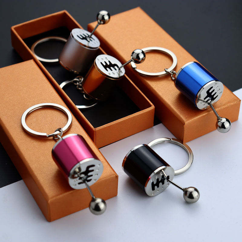 Manual Shift Keychain with Realistic Six-Speed Design
