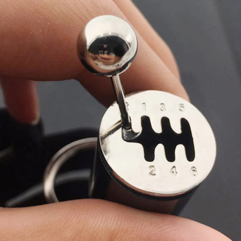 Manual Shift Keychain with Realistic Six-Speed Design