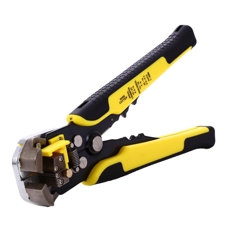 Multi-Function Wire Stripper with Integrated Cutter and Crimper