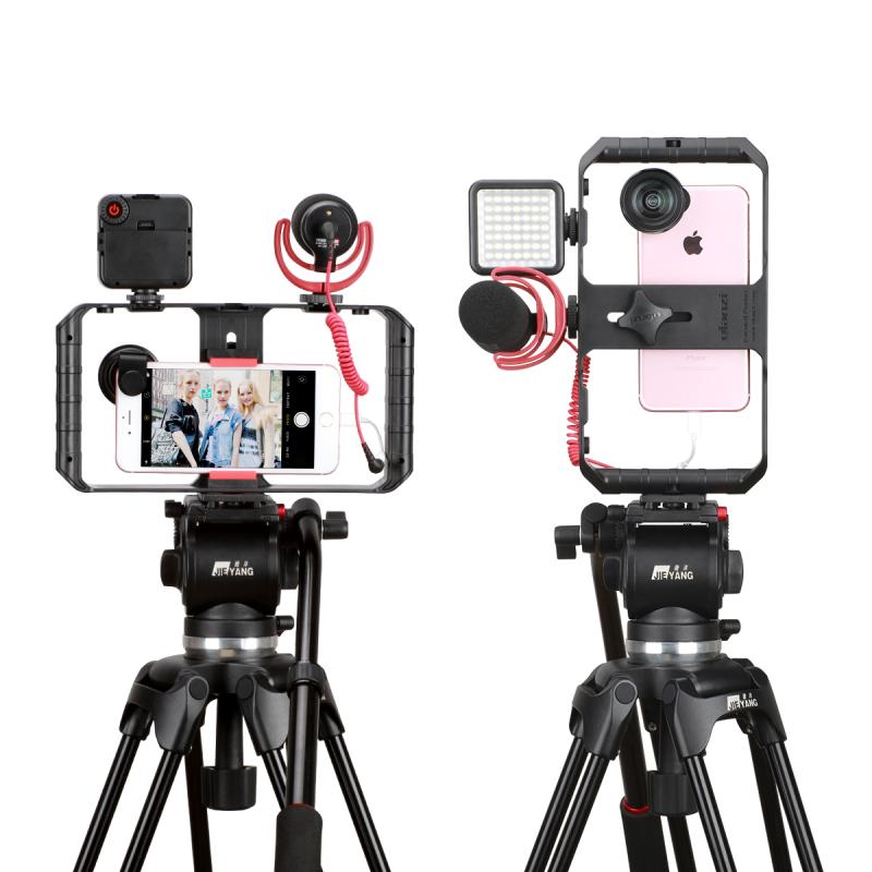 Smartphone Video Stabilizer Rig with Versatile Mounting Options