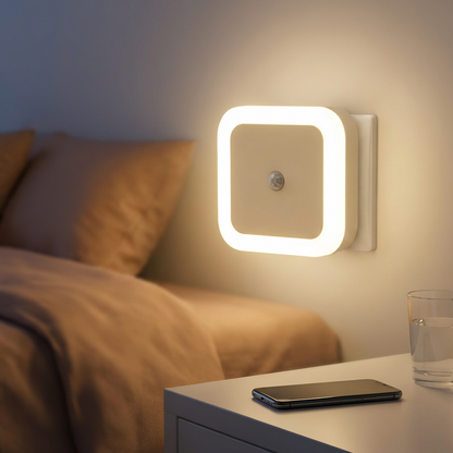LED Night Light with Motion Detection – Space-Saving Design