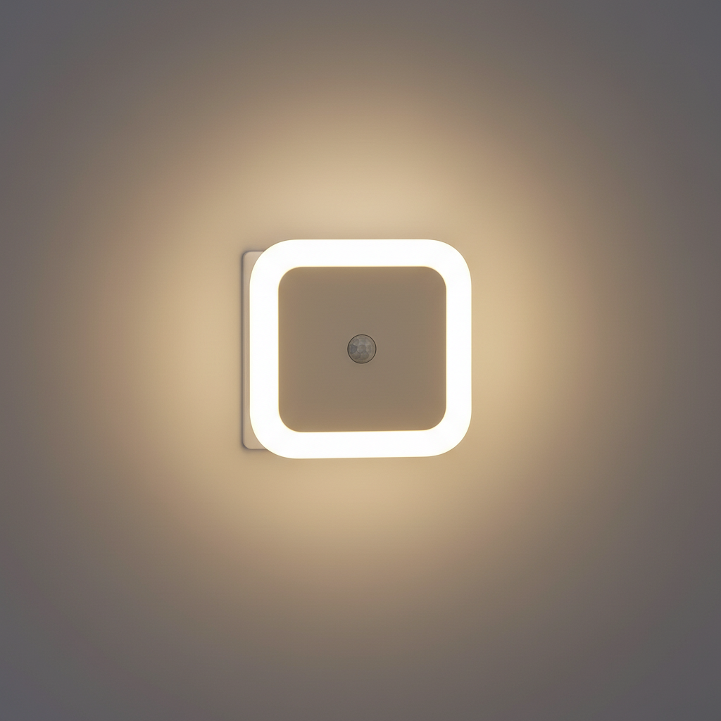 LED Night Light with Motion Detection – Space-Saving Design