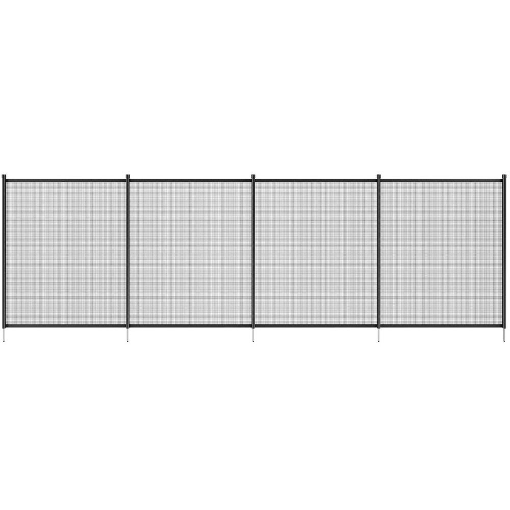 Versatile Pool Barrier with Corrosion-Resistant Supports and Durable Mesh