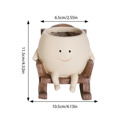Cheerful Character Planter for Indoor Greenery