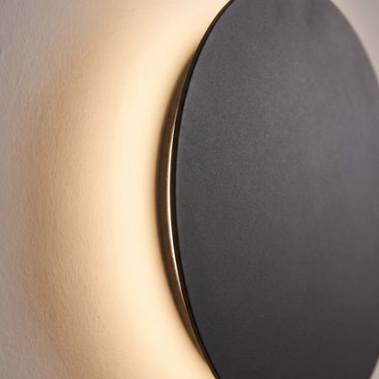 Minimalist Backlit Round LED Wall Fixture
