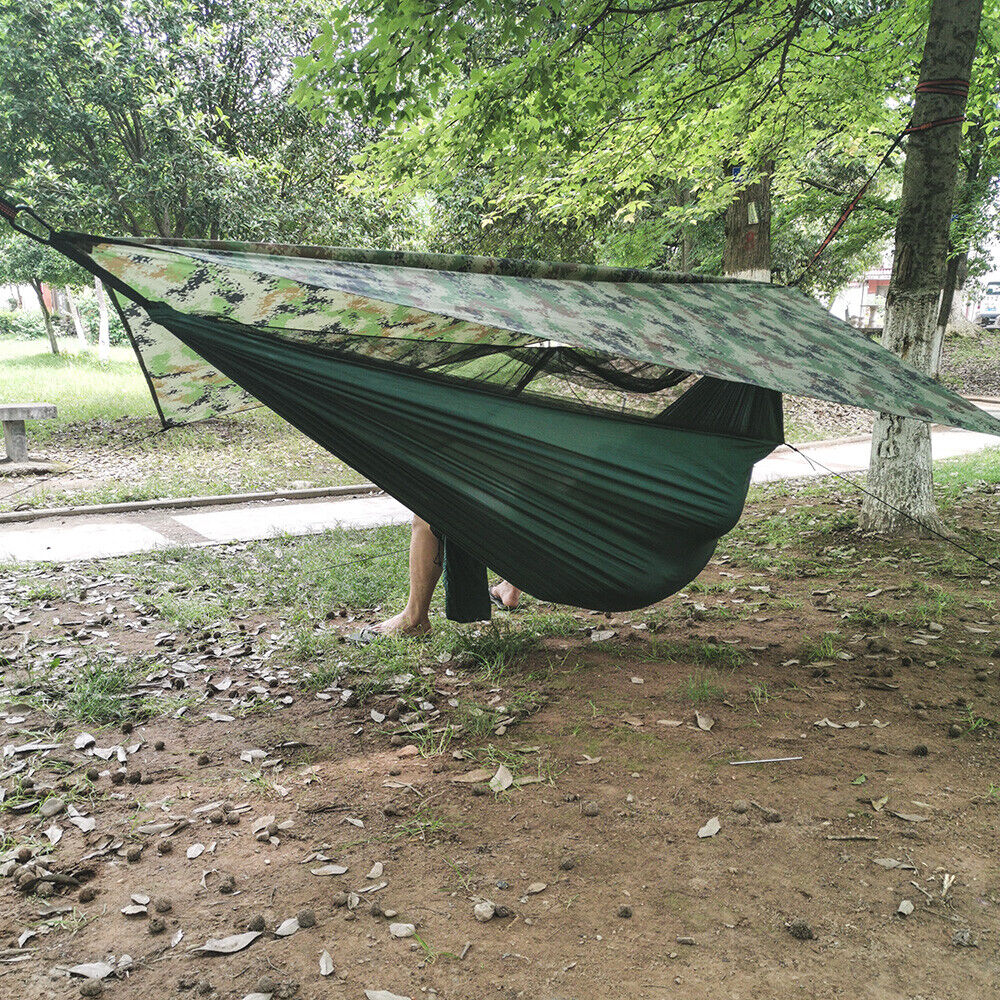 Camping Hammock for Two with Integrated Tent