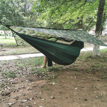 Camping Hammock for Two with Integrated Tent