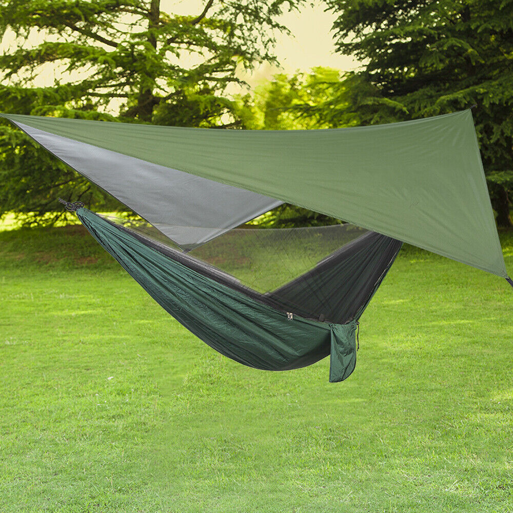 Camping Hammock for Two with Integrated Tent