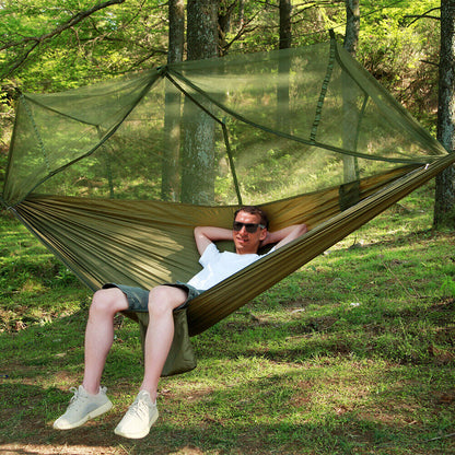 Camping Hammock for Two with Integrated Tent