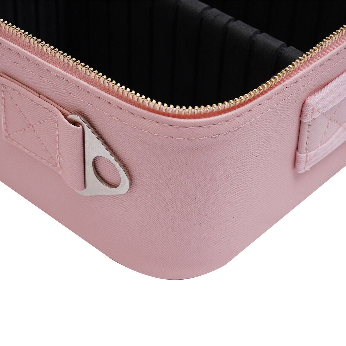 Stylish Makeup Storage Case with Adjustable LED Mirror