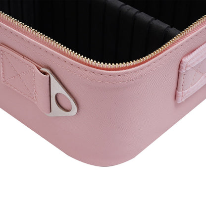 Stylish Makeup Storage Case with Adjustable LED Mirror