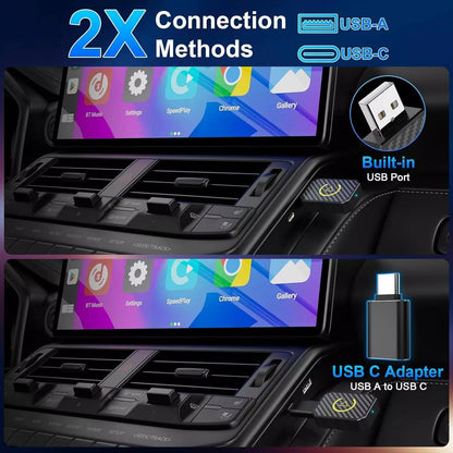 Plug and Play Smart Box for Factory Wired Head Units - Wireless CarPlay & Android Auto Adapter
