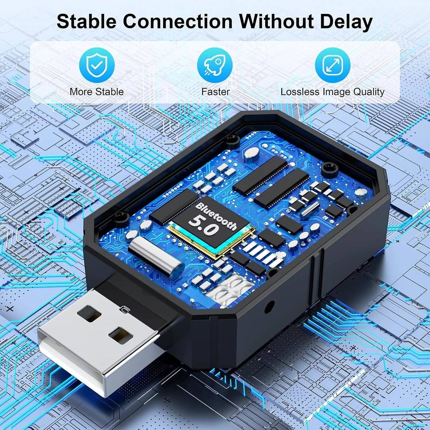 Plug and Play Smart Box for Factory Wired Head Units - Wireless CarPlay & Android Auto Adapter
