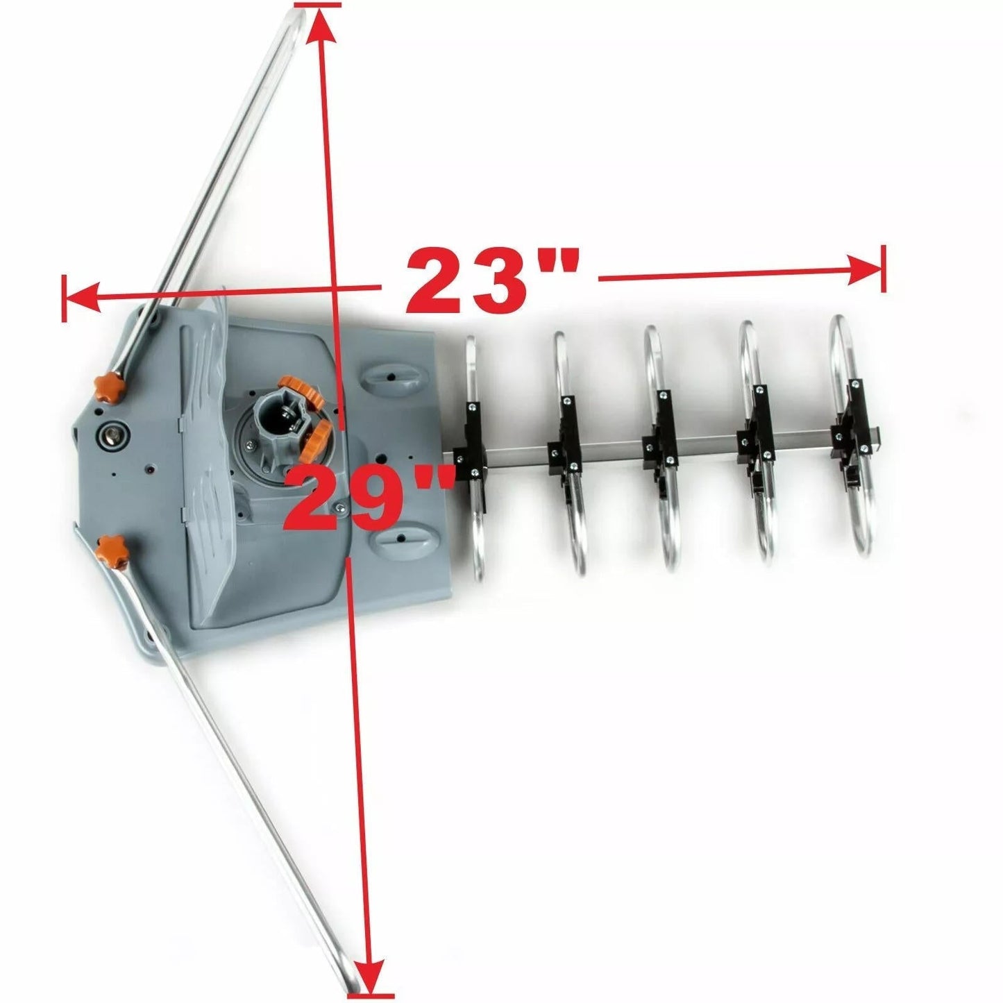 HD Motorized Antenna with 360° Rotation and Remote Control