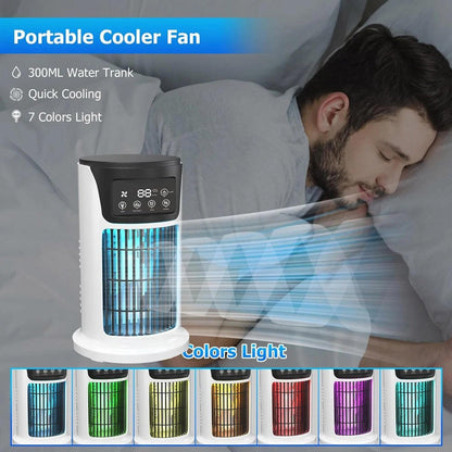 Compact Cooling Unit with Oscillating Feature and Cotton Filter