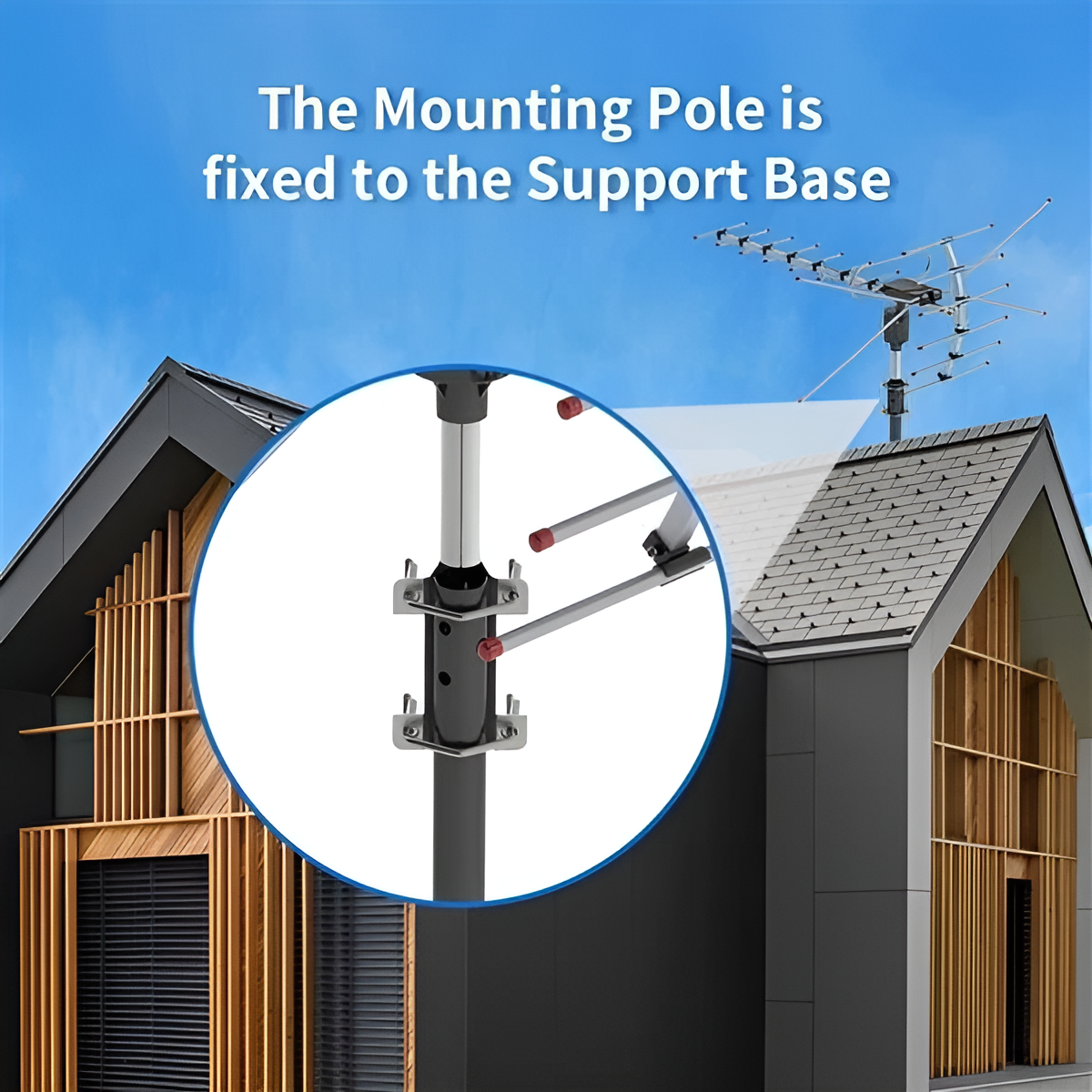 All-Weather HD Antenna with 360° Automatic Signal Tracking