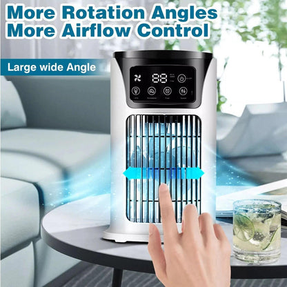 Compact Cooling Unit with Oscillating Feature and Cotton Filter