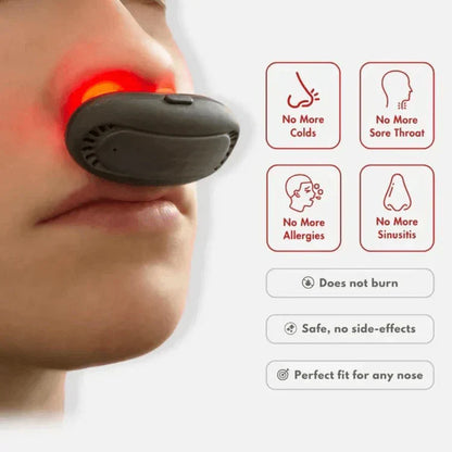 BreatheEasy Infrared Nasal Relief Device with Rechargeable Battery